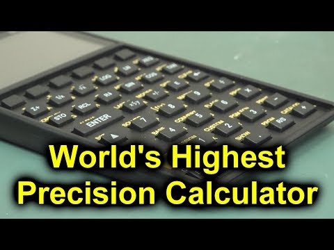 EEVblog #1159 - World&rsquo;s Most Precise Pocket Calculator