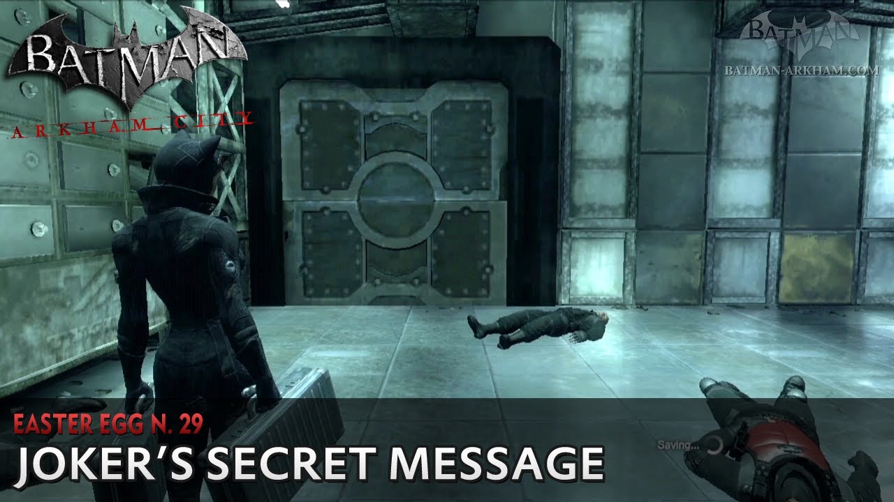 Batman: Arkham City - Easter Egg #29 - Joker's Secret Message - YouTube