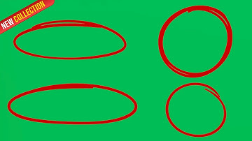 Green Screen Hand Drawn 4 animations effects of Red Circle/Highlighter/Marker | 4K | Global kreators