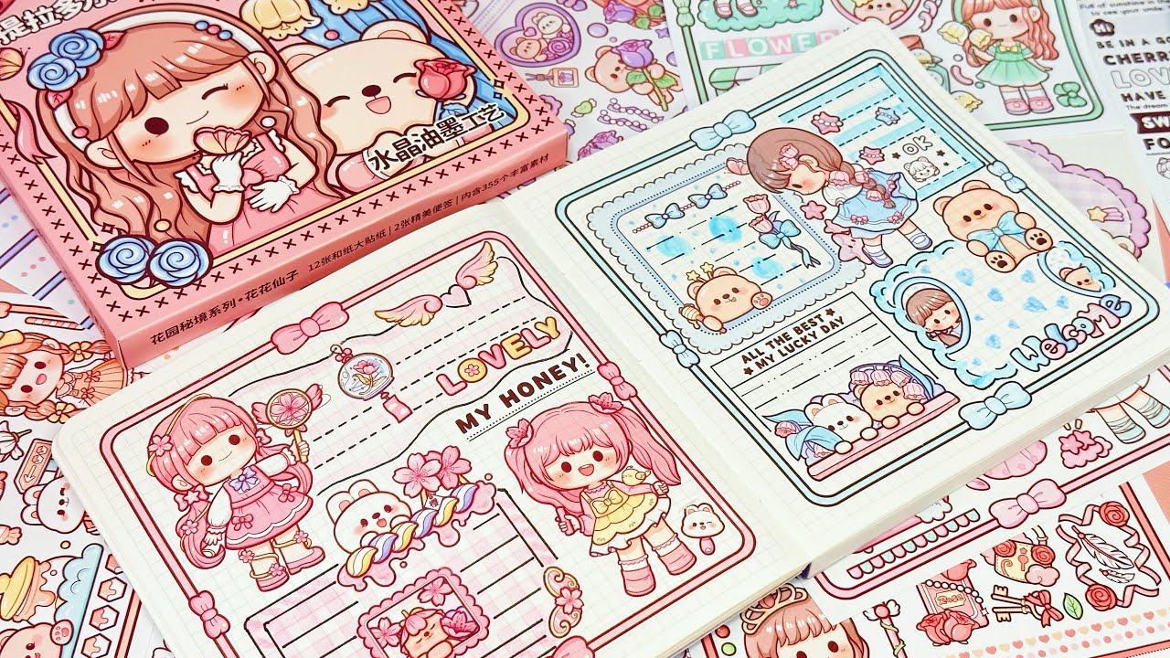 stickers journaling 💕cute kawaii sticker🌈 Immersive ASMR bullet journal