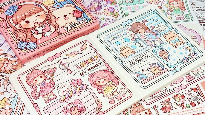 stickers journaling 💕cute kawaii sticker🌈 Immersive ASMR bullet