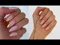 TRENDING GOLD NAIL ART TECHNIQUE REVEALED | MARBLE EFFECT | REAL NAILS