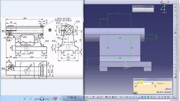 Tailstock Body, Catia V5, Part 1.2