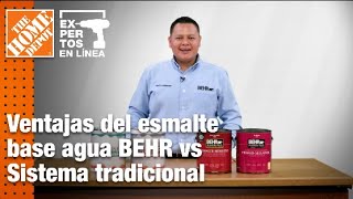 Esmalte Base Agua Behr vs sistema tradicional