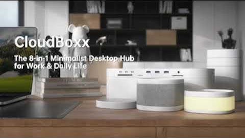 CloudBoxx — 8-in-1 Minimalist Desk Hub for Work & Daily Life