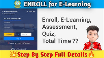 Enroll for E-Learning Step by Step Full Details || Skylar Rohit