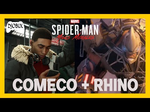 Começando o Spiderman Miles Morales e já enfrantando o Rhino | Canal do Djobix de Gameplay