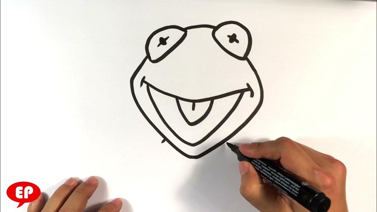 How to Draw Kermit the Frog - Easy Pictures to Draw 