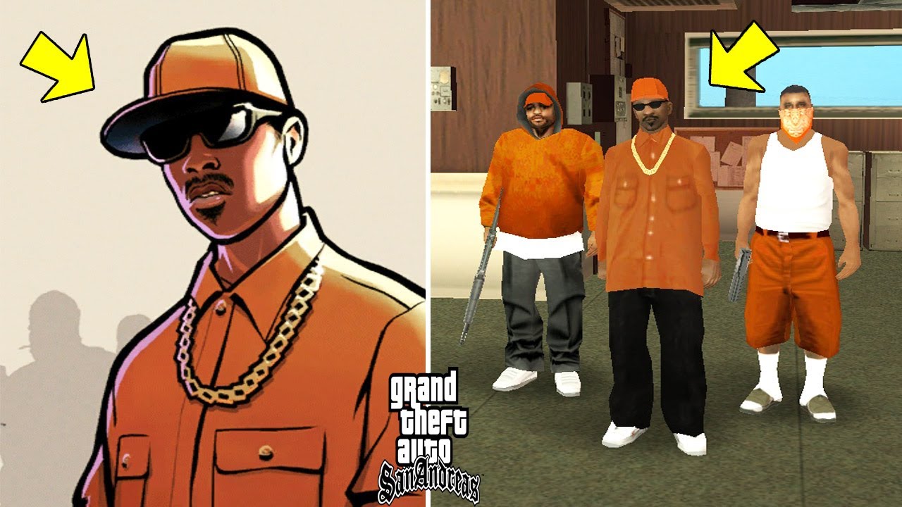 I Found the Secret Character in GTA San Andreas(Orange Gangster) YouTube