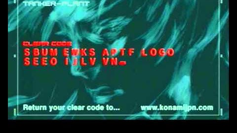 Metal Gear Solid 2 - Konami Code