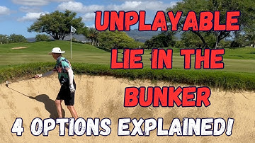 Unplayable Lie In The Bunker | Golf Rules Explained