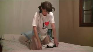 Diaper girl avec son chat