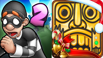 Robbery Bob 2 vs Temple Run 2 New Update Gameplay Android,ios Part 37