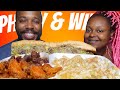 AUTHENTIC PHILLY CHEESESTEAKS + HOT LEMON PEPPER WINGS + CAJUN RANCH FRIES MUKBANG 먹방 EATING SHOW