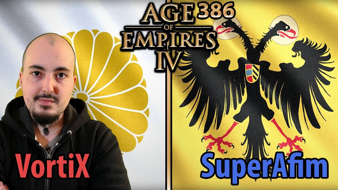 Inspirierte Armee - VortiX (Japaner) vs SuperAfim (HRR) - Age of Empires 4 - Cast 386