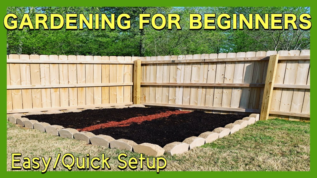 How To Start A Garden Gardening For Beginners Easy Quick Setup