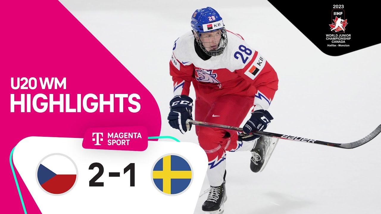 Tschechien - Schweden Highlights Halbfinale IIHF U20 Eishockey-WM 2023 MAGENTA SPORT