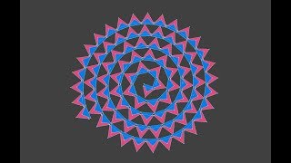 LIVENODING 885 / SV Spiral Triangle Art