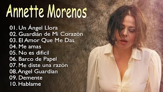 Annette Moreno  Un Ángel Llora, Guardián de Mi Corazón,... Top mejores y más escuchadas canciones.