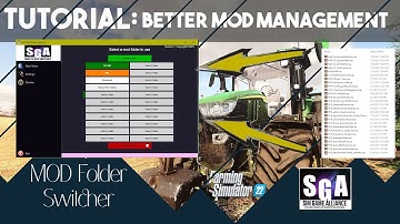 FS22 Tutorial | IMPROVE Your MOD Management with MOD Folder Switcher | Farming Simulator 22