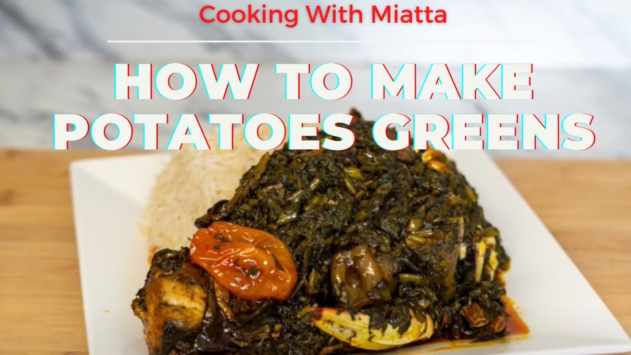 How To Make Potatoes Greens    #potatoesgreens #greens #cooking #africanfood #liberianfood