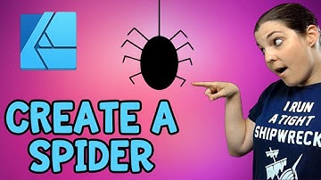 Affinity Designer Expand Stroke Tutorial - How to Make a Spider - Affinity Designer Tutorial
