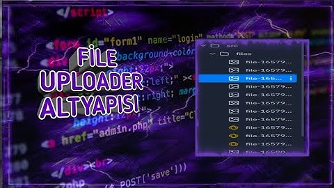 File Uploader Altyapısı ( Dosya Yükleme Sitesi )