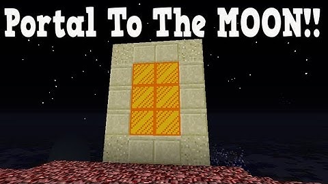 Minecraft How To Make A Portal To The MOON Dimension - Space Dimension Showcase!!!