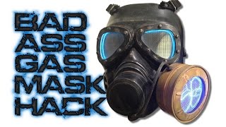 Here is a modification i did to an airsoft gas mask that added some
cool extra details to.