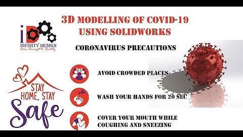 3D modelling of COVID-19 using Solidworks