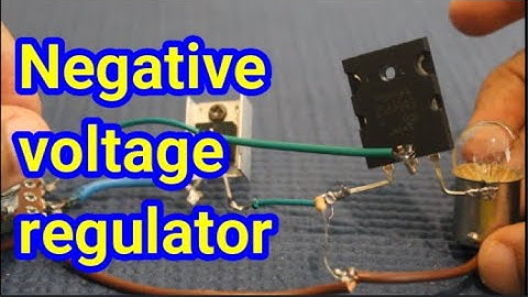 Negative voltage regulator