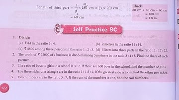 new learning composite maths class 6 self practice 8c | schand maths class 6 ex-8c| ratio proportion