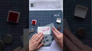 Quick & Easy Layering Bright Butterflies Stencilled Card