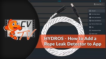 HYDROS Set-Up Instructions - How to Add a Rope Leak Detector to the HYDROS App
