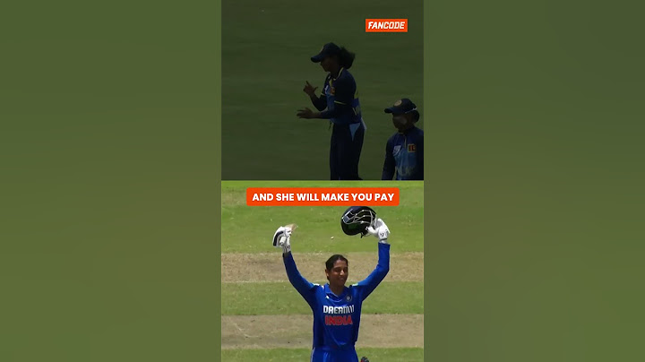 Mandhana drop proves costly | SL vs IND | Women's ODI Tri-Series Final