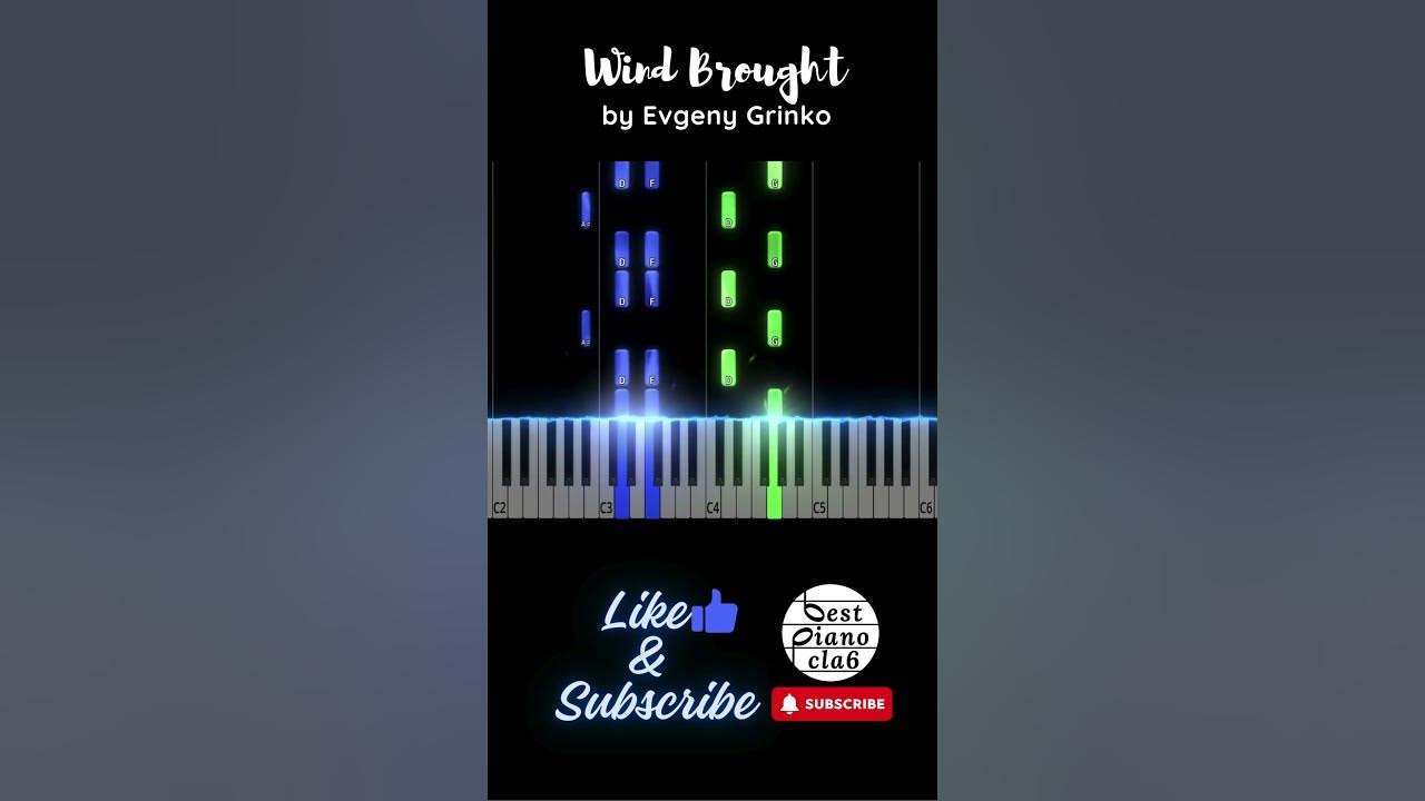 Wind Brought - by Evgeny Grinko - SeeMusic Piano Short - bestpianocla6 #shorts #piano #pianotutorial