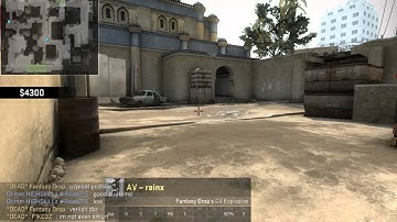 CS:GO de_dust2 1v5 AWP Clutch