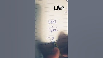 #Vani #Name #signature #design #letters #shorts #colourfulartideas