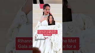 Rihanna skipped the #MetGala at the last minute for a sad reason. 😞 #celebrity #fashion