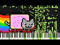 Nyan Cat, but plays piano after converting to MIDI file