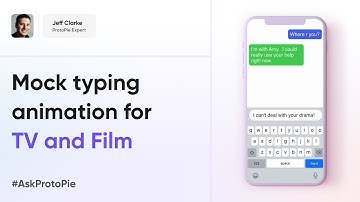 ProtoPie Tutorial | Mock Typing Animation for TV and Film #AskProtoPie