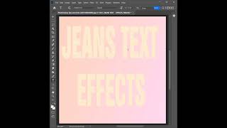 How to create jeans text effects in Photoshop