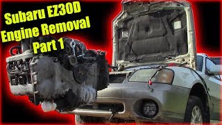 Subaru EZ30D H6 Engine Removal Part 1 H6 3 0 Subaru Engine