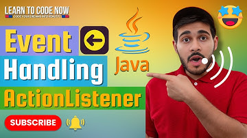 Event Handling in JAVA | Implement ActionListener on Button Click in JAVA