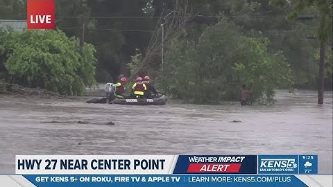 Man clinging to tree rescued from dangerous flooding along Guadalupe River