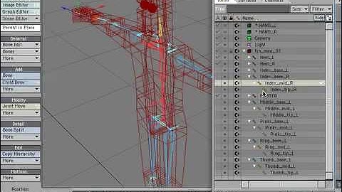 LIGHTWAVE RIGGING TUTORIAL - ZIG RIG 04.04 HANDS - MIRROR HIERARCHY