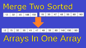 Merge Two Sorted Arrays Into Third Array | Program Logic Explained