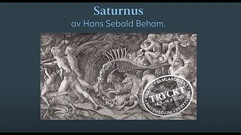 Saturnus av Hans Sebald Beham
