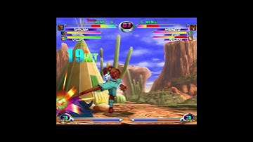 MvC2 Dhalsim 80% long range zoning + RP confirm into FSD xx DHC to Sentinel HSF combo K.O.