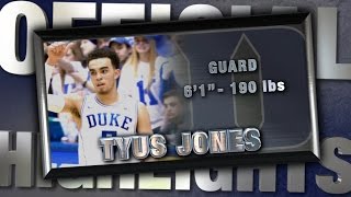 Duke Guard Tyus Jones | 2014-15 Official Highlights